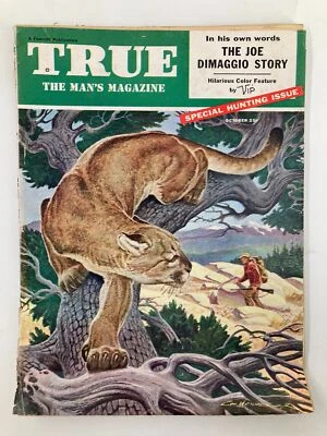 TRUE The Man's Magazine October 1954 The Joe DiMaggio Story No Label Foto 1 de 3
