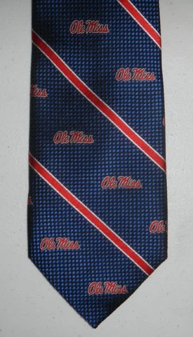 University of Mississippi Ole Miss Rebels Logo Mens Neck Tie Cover