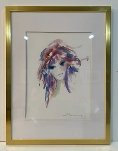 Shan Merry, Seriolithograph, "Amethysta", 9" x 11", CoA, Framed & Matted - Picture 1 of 9