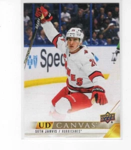 Seth Jarvis 22-23 Upper Deck Series 1 UD Canvas #C16 Carolina Hurricanes - Picture 1 of 1