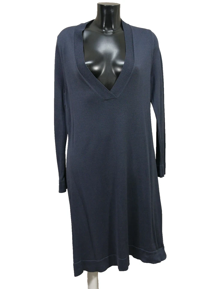 Peruvian Connection Damen Strick Kleid Gr XL / Blau Baumwolle ( S 7075 ) - Bild 1 von 4