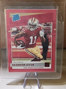 2020 Panini Donruss - Rated Rookie Press Proof Red #319 Brandon Aiyuk (RC) - Picture 1 of 2