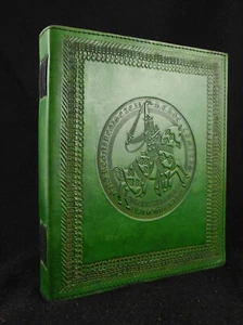 Medieval Knight Journal Diary Guestbook Album - Cover of Hand-Tooled Leather - Picture 1 of 11