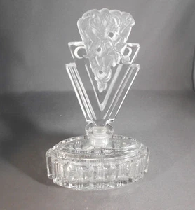 Vintage Cut Glass Perfume Bottle 7.25" Tall. - Picture 1 of 9