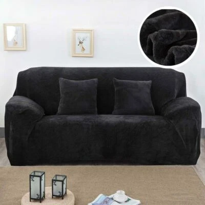 Velvet Plush Thicken Sofa Cover All-inclusive Elastic Couch Cover Living Room - Image 1 of 4