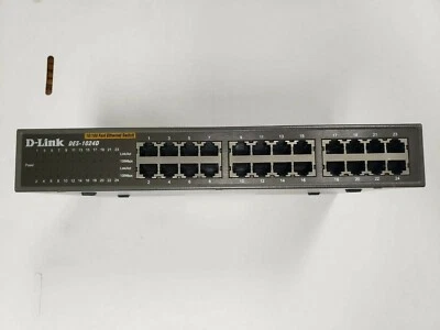 D-Link  DES (DES-1024D) 24-Ports Rack-Mountable Switch Tested, working. 10/100mb - Image 1 of 3