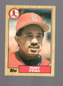 1987 Topps Traded Tony Pena Baseball Card St Louis Cardinals