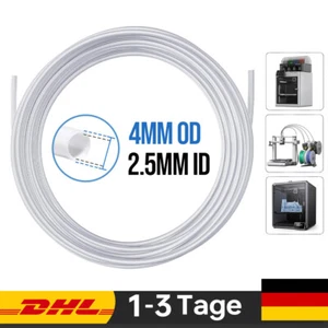 2/5/10 Meter PTFE Schlauch 2.5 mm x 4 mm f. Bowden Extruder 1.75mm Filament Tube - Afbeelding 1 van 11