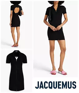 Jacquemus Minikleid Gr. UK 8 Slim Fit Le Splash Tangelo La Robe hinten offen sexy - Bild 1 von 11