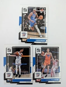 Oklahoma City Thunder lot - Bazley Mann Pokusevski 2022-2023 Panini Donruss - Picture 1 of 1