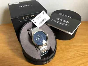 Citizen Eco-Drive M Funktion Edelstahl S Analog Blaues Zifferblatt Uhr - A09040-52L - Bild 1 von 9