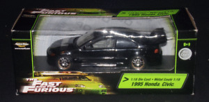 Fast & The Furious 1995 Honda Civic 1:18 Collectible Die Cast  American Muscle