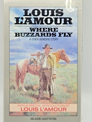 Where Buzzards Fly by Louis L'Amour A Chick Bowdrie 1986 Audio Cassette Sealed - Image 1 of 4