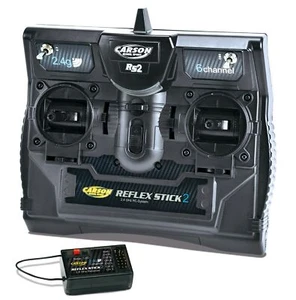 Carson Reflex Stick II 6-Kanal Fernsteuerung 2,4 GHz für RC Modelle und Schiffe - Bild 1 von 4