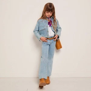 Bonpoint Bestie Flare Pants | Light Denim | Girls | 10A | Reg $260 - Picture 1 of 4