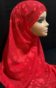 HIJAB- New- Long Wrap head scarf-Soft Georgette-One Size Fits- Any 2 for $15.00 - Picture 1 of 8