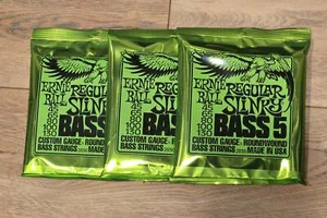 3 PACKS Ernie Ball 2836 Regular Slinky Nickel Wound 5-String Electric Bass - Picture 1 of 1