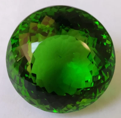 AAA+ Large Green Moldavite 64.55 Ct. Round Cut Loose Gemstone Gift for Women/Her - Image 1 of 4