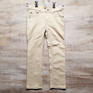 Members Mark Boys Size 5 Knit Denim Jean Khaki Tan NWT - Picture 1 of 6