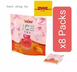 8 paquetes BOH Ice Tea Peach (20 x 14,5 g) - Cameron Highlands Malasia envío por DHL - Imagen 1 de 6