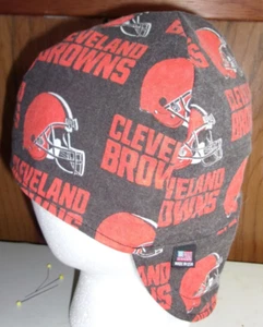 NFL Cleveland Browns Custom Made Construction, Welder, Pipe-fitter, Biker Hat - Imagen 1 de 2