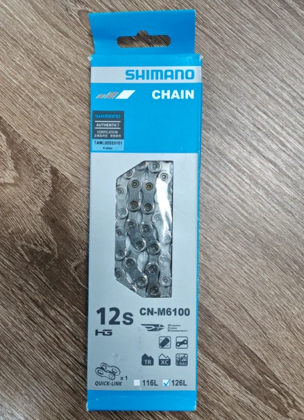 Shimano Deore CN-M6100 Chain 12 Speed 118 Links MTB Gravel Bicycle Chain