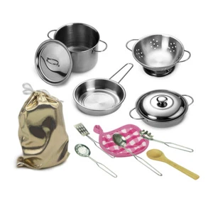 12PCS Kitchen Playset Pretend Cookware Toys Mini Stainless Steel Cooking Utensil - Picture 1 of 9