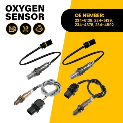 4X Sensor de oxígeno O2 aguas arriba y aguas abajo para BMW X3 X5 335i 328I 528I 2007-2010 3,0 L EH Foto 1 de 4