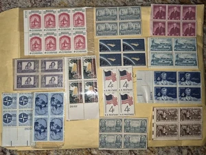 Lot of 4 Cent Stamps Original Gum and Wrapper - Picture 1 of 7