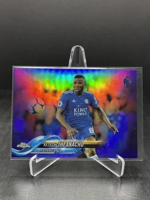 2018-19 Topps Chrome Premier League Soccer Kelechi Iheanacho Purple 059/250 #13 - Image 1 of 2
