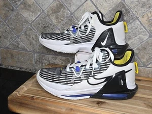 Nike LeBron Witness VI Blanco/Negro-Persa Violeta CZ4052 100 EE. UU. Para hombres Talla 8 M - Imagen 1 de 13
