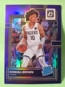 Panini Donruss Optic 2022-23 - Clasificado Rookie Kendall Brown #217 Purple Prizm (RC) - Imagen 1 de 2
