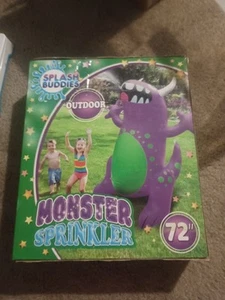 Splash Buddies Monster Sprinkler for Yard, Inflatable Sprinkler for Kids Purple - Picture 1 of 4