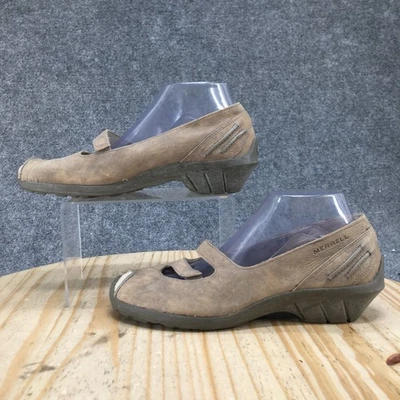 Merrell Shoes Womens 9 Taupe Gabriela Mary Jane Leather Round Toe Comfort J46642 - Image 1 of 4