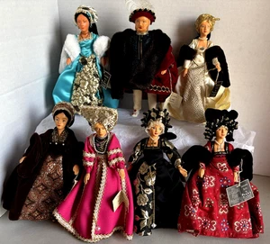 Peggy Nisbet Doll 8" KING HENRY VIII & his 6 WIVES, in Boxes, Anne Bolelyn - Picture 1 of 8