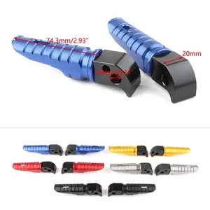 Rear Foot Pegs Rests For YAMAHA MT-10 Tracer900 XMAX 125/250/300/400 VMAX1700 - Picture 1 of 12