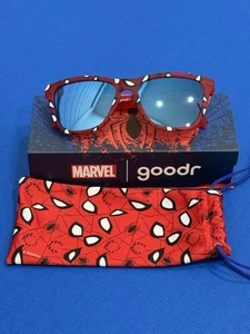 Goodr Friendly Neighborhood Spider Shades *Marvel Spiderman Sunglasses* - Picture 1 of 12