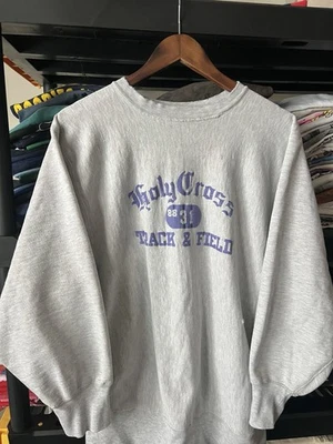 Sudadera Vintage Años 80 Campeón Tejido Inverso Holy Cross Track Atletismo Años 90 Foto 1 de 4