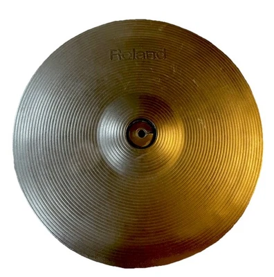 Roland CY-14. Gatillo de llanta/cabeza funciona. El círculo de montaje está roto. Sin estrangulador. Foto 1 de 3