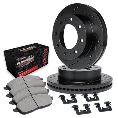 For Ford E-450 Super Duty 03-07 Brake Kit eLINE Series Drilled & Slotted Rear Foto 1 de 4