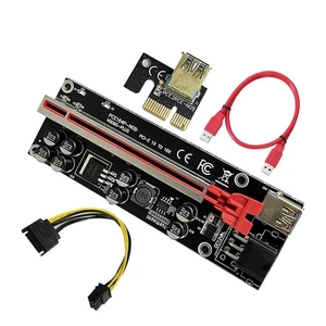 VER009S Plus PCI-E Riser-Karte 009S Plus PCIE X1-X16 4-Poliges 6-Poliges US5113 - Bild 1 von 5
