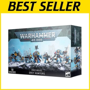 Warhammer 40,000 Grey Hunters: 218-Piece Space Wolves Modeling Kit for All Ages - Picture 1 of 2