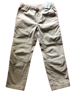 Boys' Stretch Straight Beige Khaki Pull-On Pants Cat & Jack size 5 - Picture 1 of 8