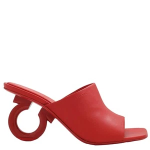 Ferragamo Ladies Red Nappa Astro 70 Elinda Slide Sandals, Size 5 - Picture 1 of 4