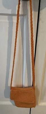 LeSac Orange Crocheted  Small Crossbody Purse - Image 1 of 4