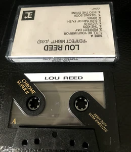 Lou Reed Perfect Night Rare UK Promo Tape Cassette Velvet Underground Bowie oop - Picture 1 of 4