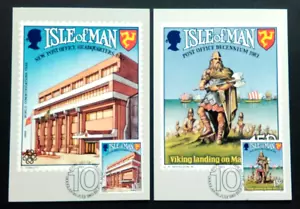 ISLE OF MAN 1982 10th ANNIV. P.H.Q.'S WITH A DOUGLAS PICTORIAL F.D.I. #00321 - Picture 1 of 3