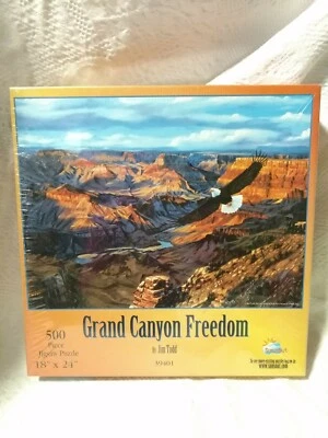 New Grand Canyon Freedom 500 Pc Puzzle Jim Todd Suns Out 39401  - Image 1 of 4