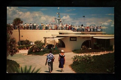 Postal del parque de atracciones Marine Studios Marineland, Florida FL tanques de Mound Foto 1 de 2