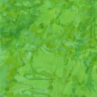 Batik de mármol teñido a mano verde primavera 100 % tela de algodón perno de 1/4 yarda Foto 1 de 3